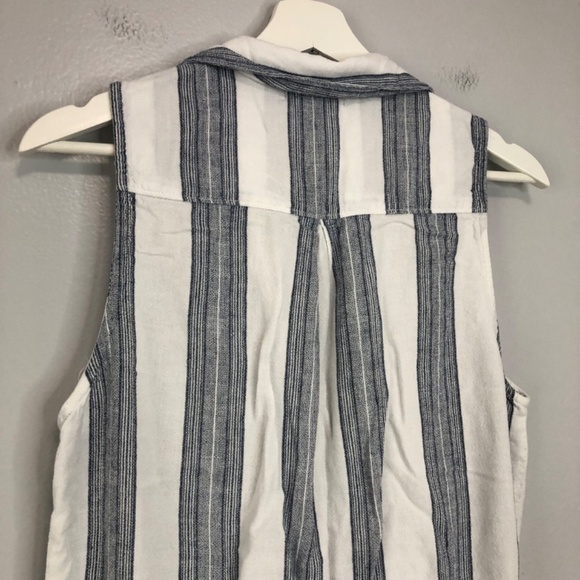 Bella Dahl Striped Santorini Sleeveless Romper Size Medium - Picture 6 of 16